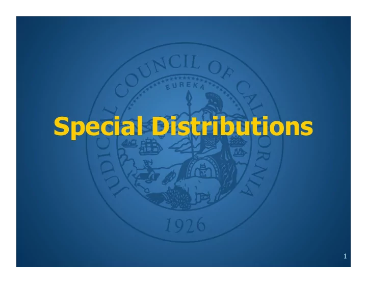 special distributions
