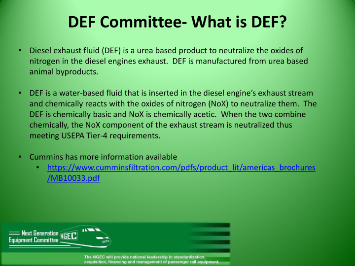def committee what is def