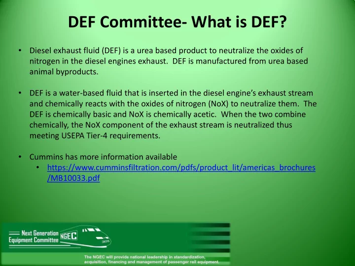 def committee what is def