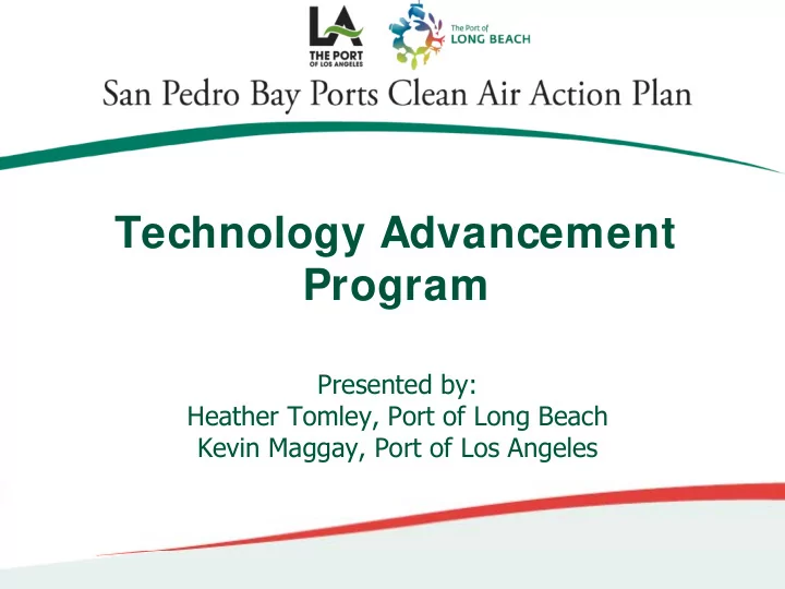 technology advancement program