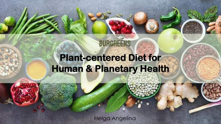 hu human an amp p amp pla lanetar netary y he health lth