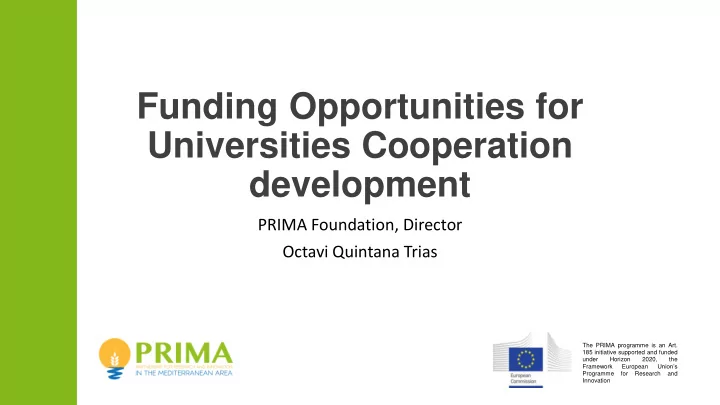 funding opportunities for