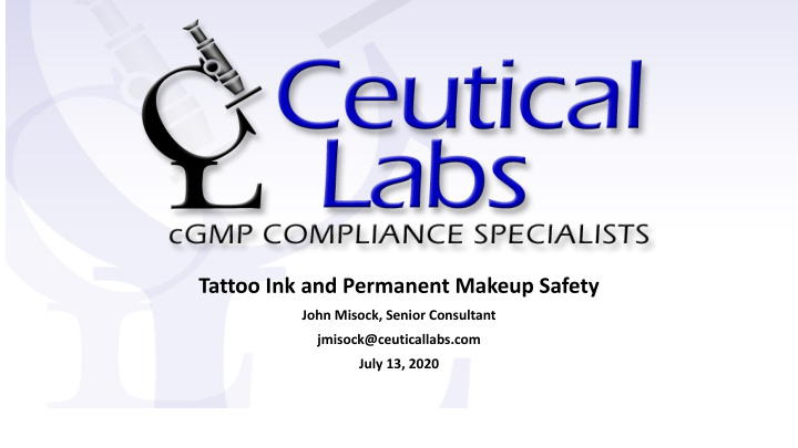 tattoo ink and permanent makeup safety