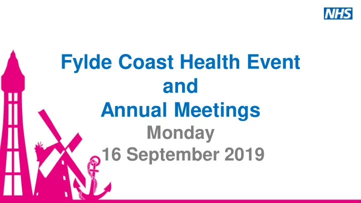 and annual meetings