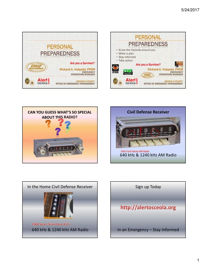 personal personal preparedness prep aredness personal