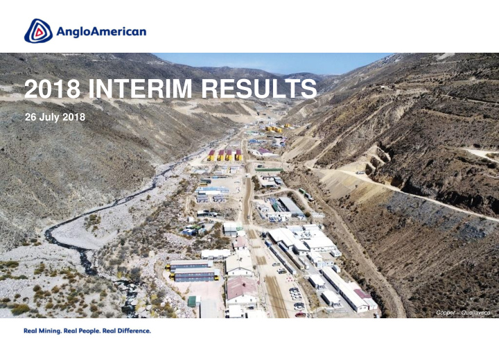 2018 interim results