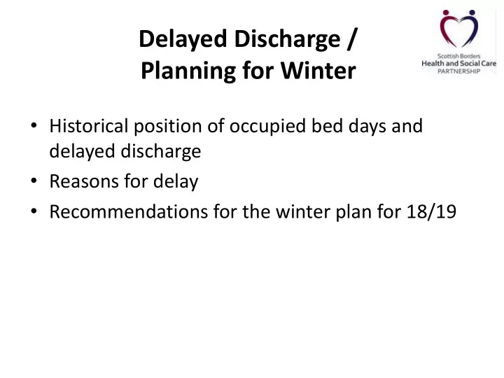 planning for winter