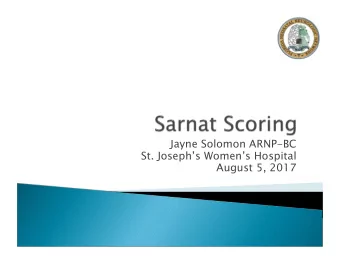 Jayne Solomon ARNP-BC  St. Josephs Womens Hospital  August 5, 2017  I have nothing to