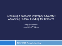 becoming a myotonic dystrophy advocate advancing federal