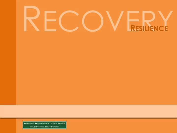 r ecovery