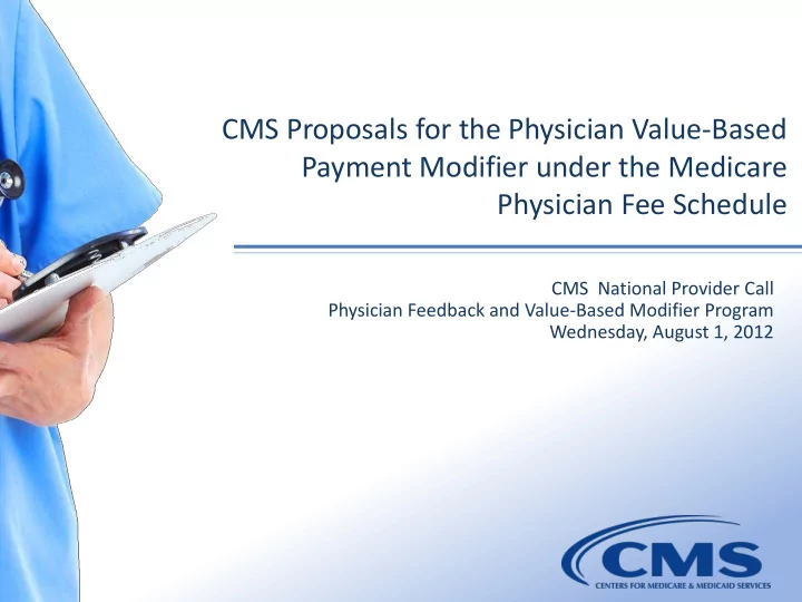 payment modifier under the medicare