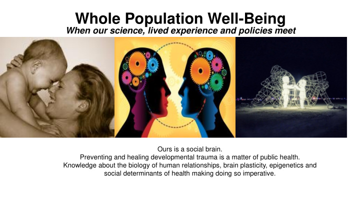 whole population well being