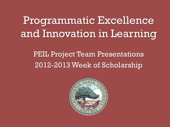 and innovation in learning