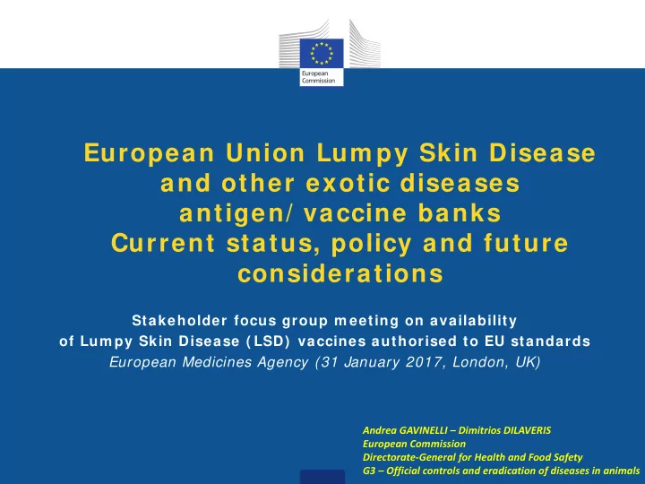 european union lum py skin disease and other exotic