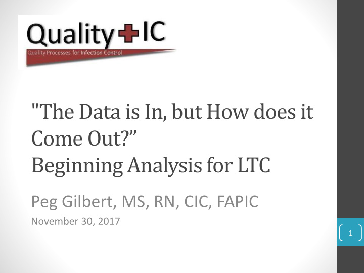 beginning analysis for ltc