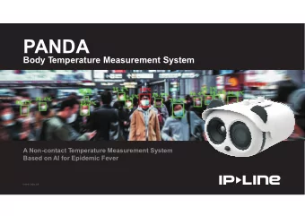 PANDA  Body Temperature Measurement System  A Non-  contact Temperature Measurement System