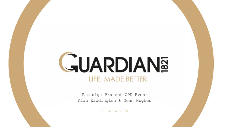 paradigm protect cpd event alan waddington amp dean hughes