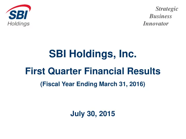 sbi holdings inc
