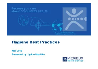 May 2018  Presented by: