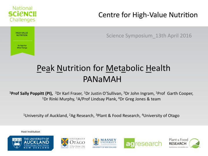 peak nutrition for metabolic health panamah