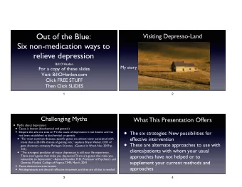 Latest book  The Rise in Depressive Disorder  Rates of depression have radically increased in