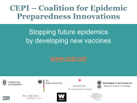 cepi coalition for epidemic preparedness innovations