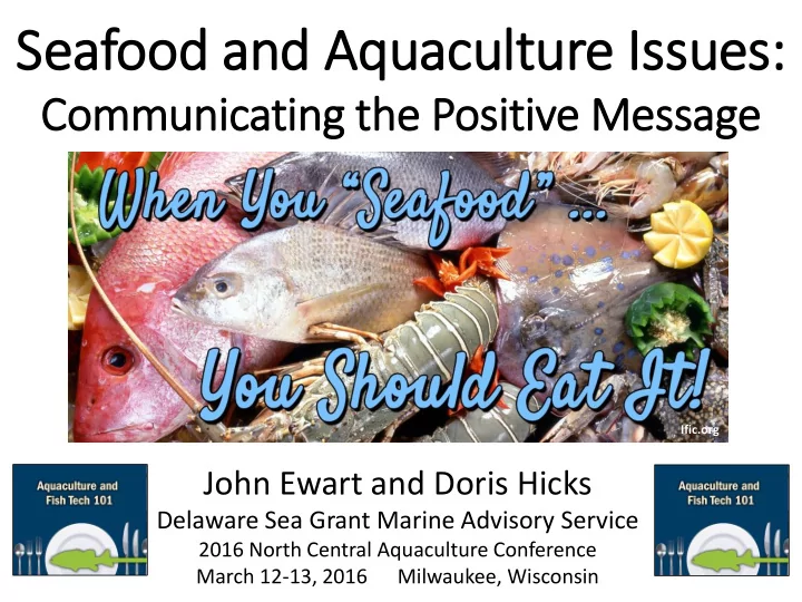 seafood and aquaculture is issues