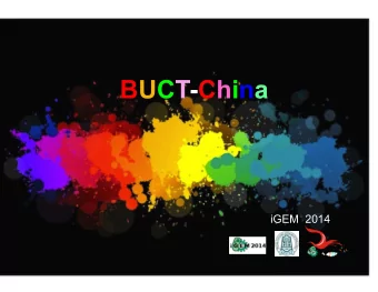 BUCT-China iGEM  2014   TOXINMETER iGEM  2014   Diseases    My  name  is
