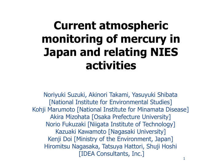 japan and relating nies