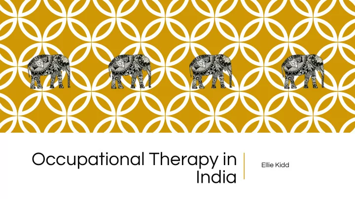 occupational therapy in