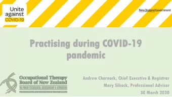 pa  pandemic  ndemic  Andrew Charnock, Chief Executive &amp; Registrar  Mary Silcock, Professional