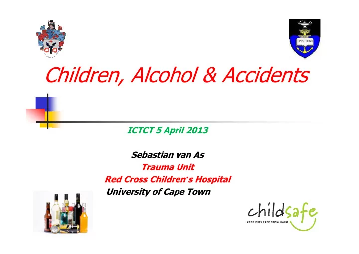 children alcohol amp accidents
