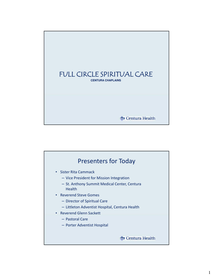 full circle spiritual care full circle spiritual care