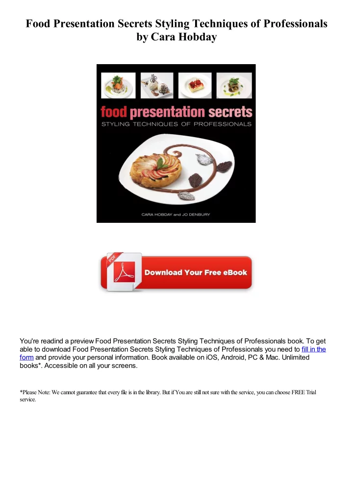 food presentation secrets styling techniques of