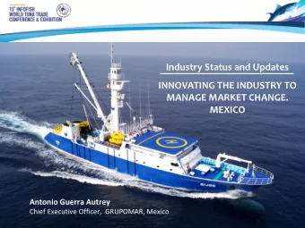 INNOVATING THE INDUSTRY TO  MANAGE MARKET CHANGE.  MEXICO  Antonio Guerra Autrey  Chief Executive