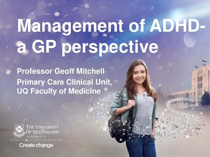 management of adhd a gp perspective