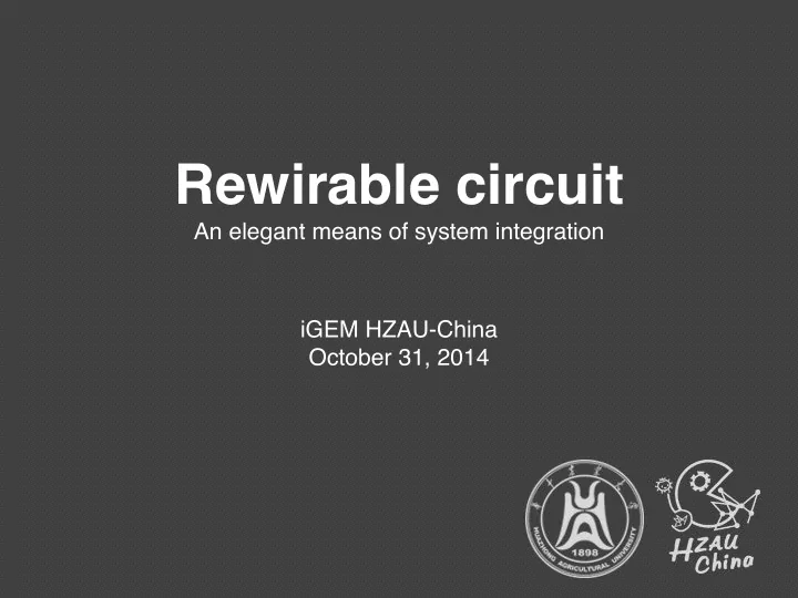 rewirable circuit