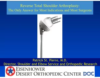 DISCLOSURES  The following rela.onships exist: 1. Royal.es and stock op.ons  DJO Surgical
