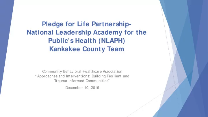 pledge for life partnership national leadership academy