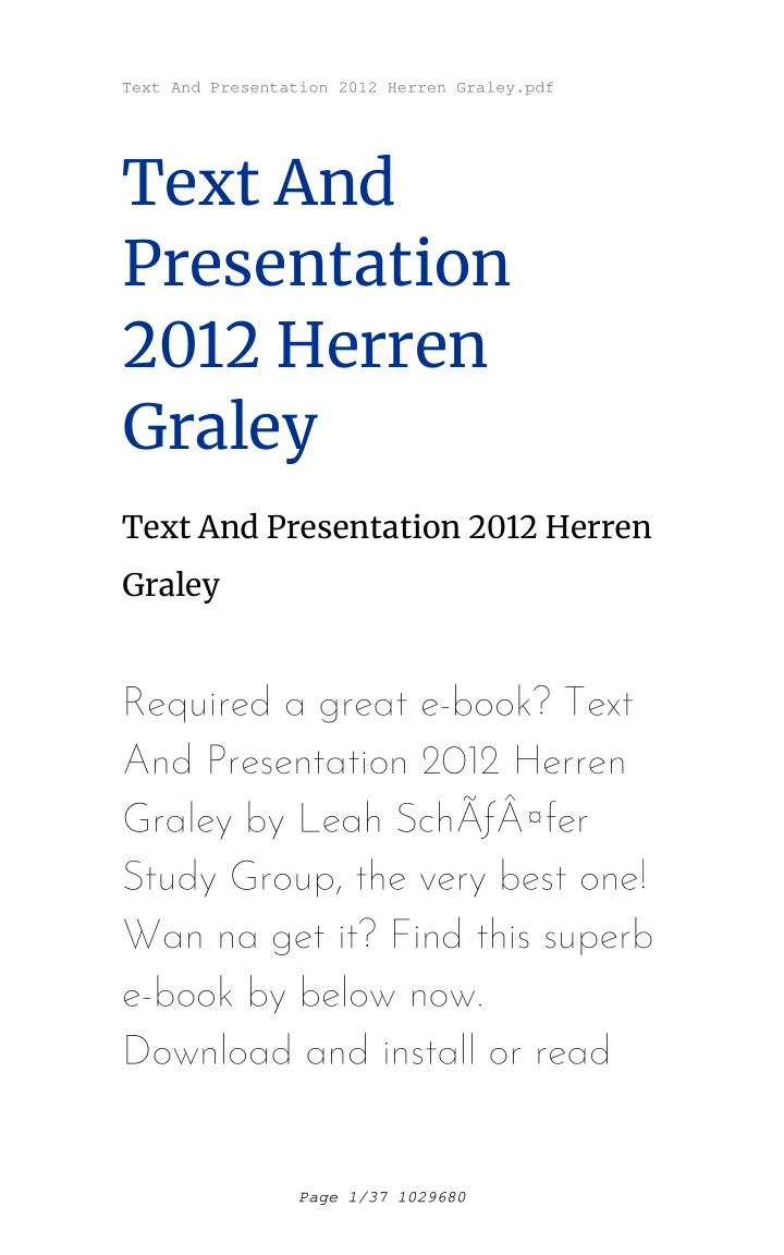 text and presentation 2012 herren graley