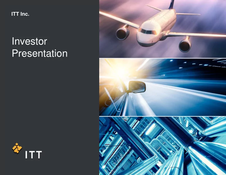 investor presentation safe harbor