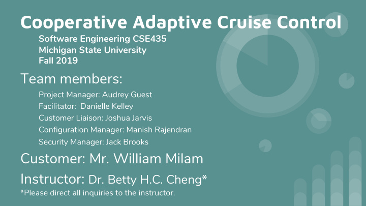 cooperative adaptive cruise control