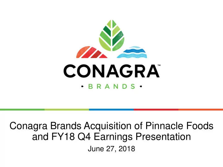 and fy18 q4 earnings presentation