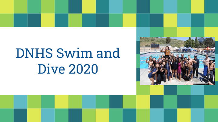 dnhs swim and dive 2020 hello