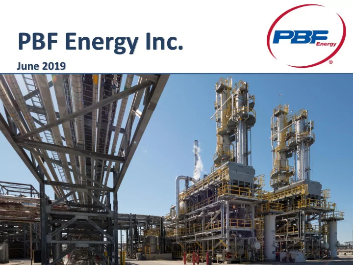 pbf energy inc