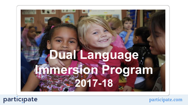 dual language immersion program