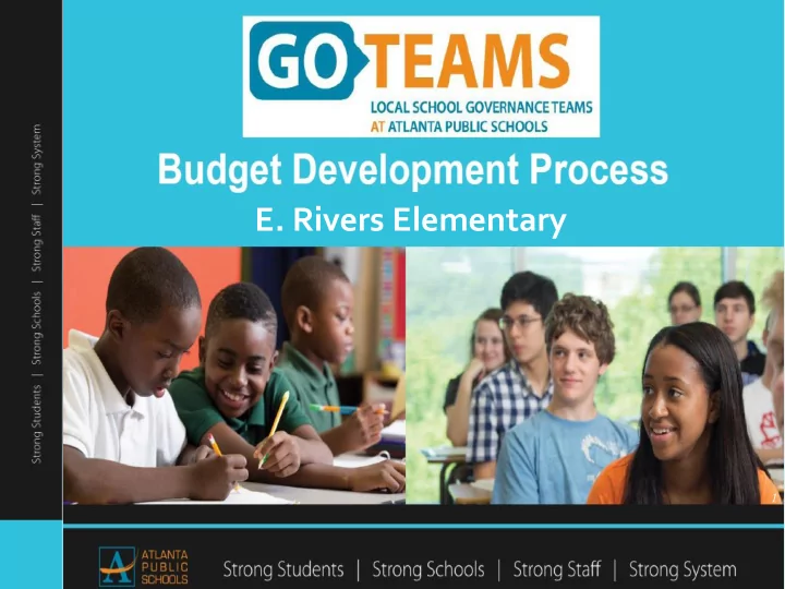 e rivers elementary
