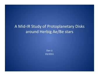 A  Mid-IR  Study  of  Protoplanetary  Disks    around  Herbig  Ae/Be