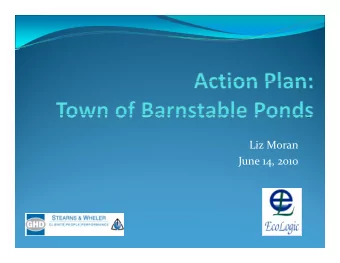 Liz Moran Liz Moran June 14, 2010 Overview  Review assignment  Ecology of inland kettle ponds