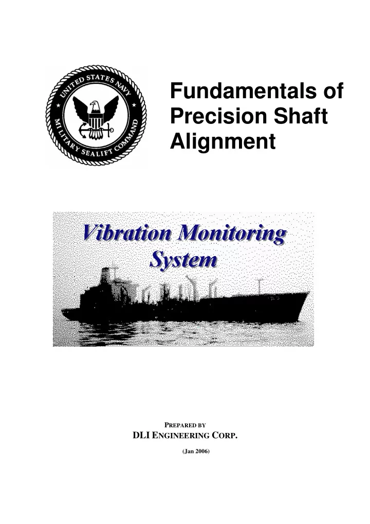 fundamentals of precision shaft alignment